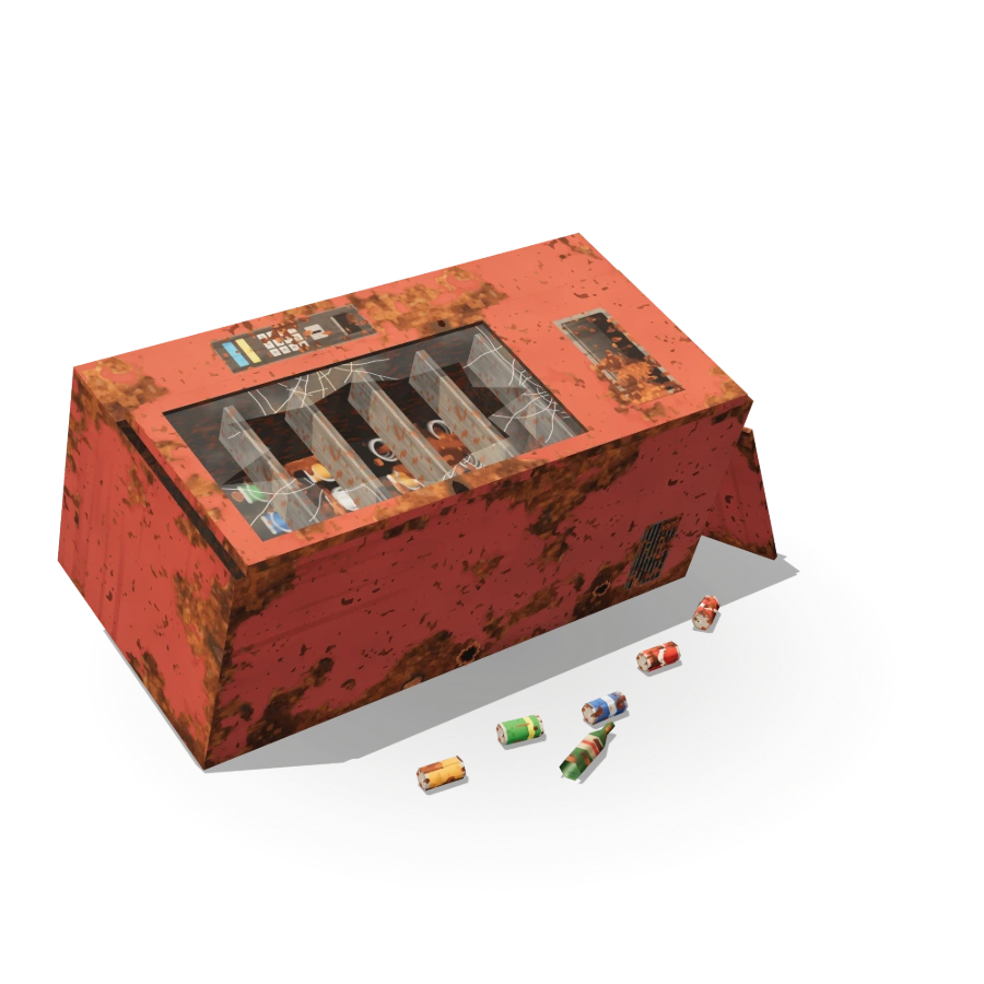Toppled Vending Machine