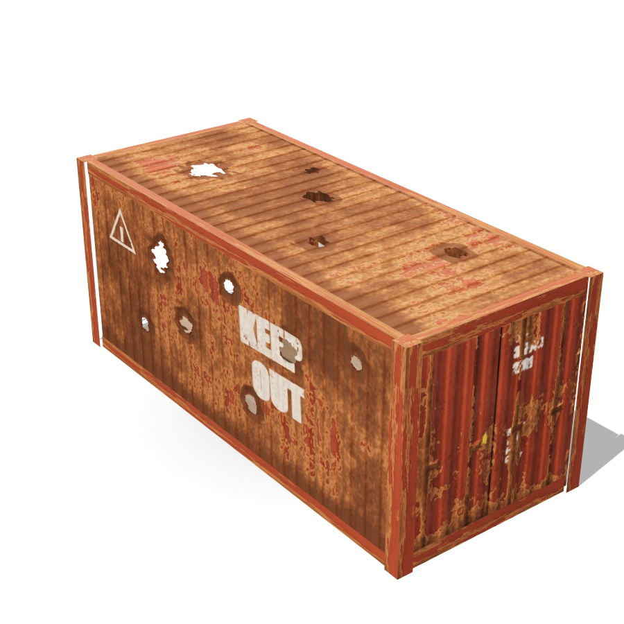 Rusted-Through Container
