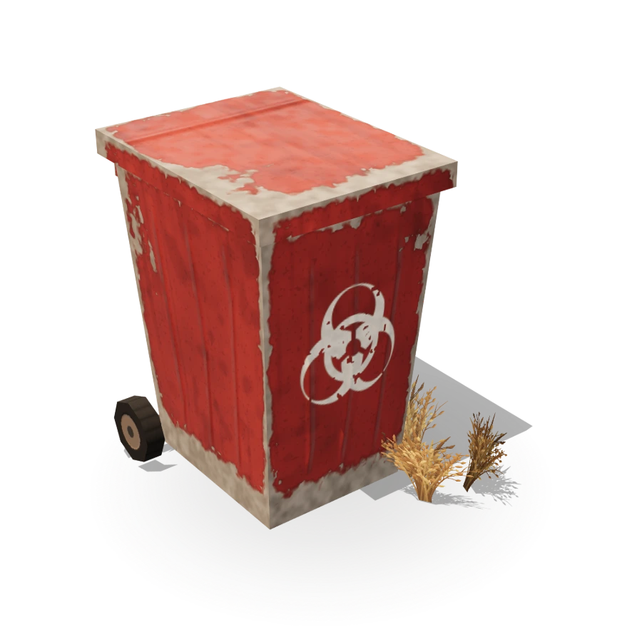 Biohazard Wheelie Bin