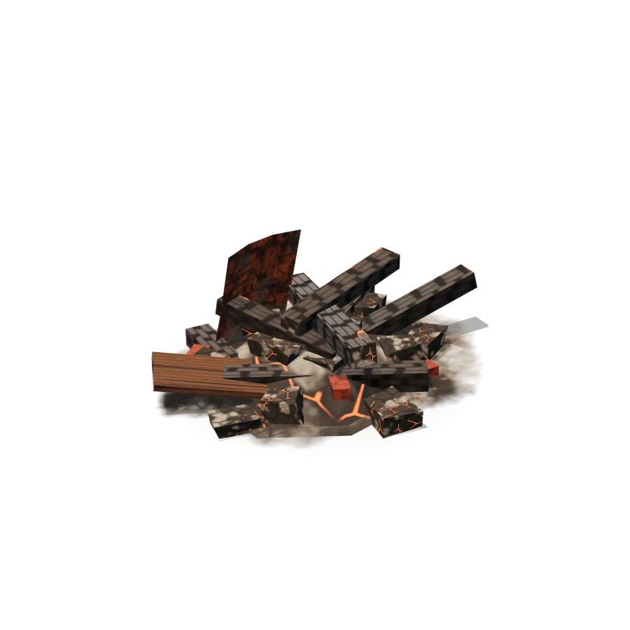 Burnt Debris Pile