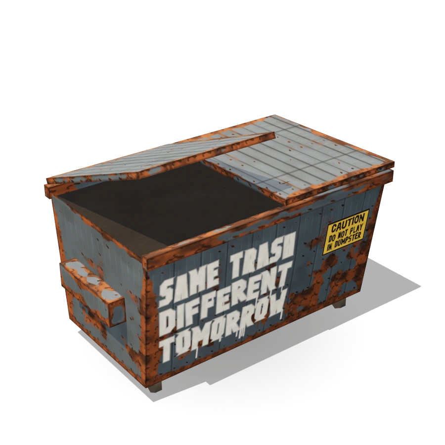 Rusty Dumpster