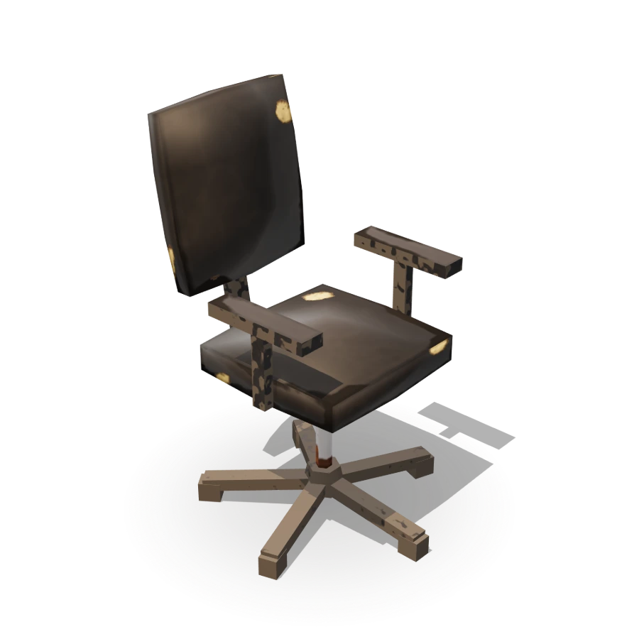 Torn Office Chair (Black)