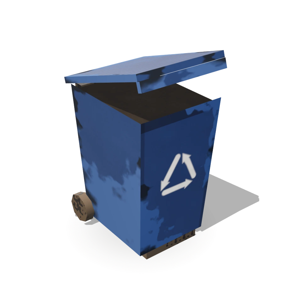 Wheelie Bin (Blue)