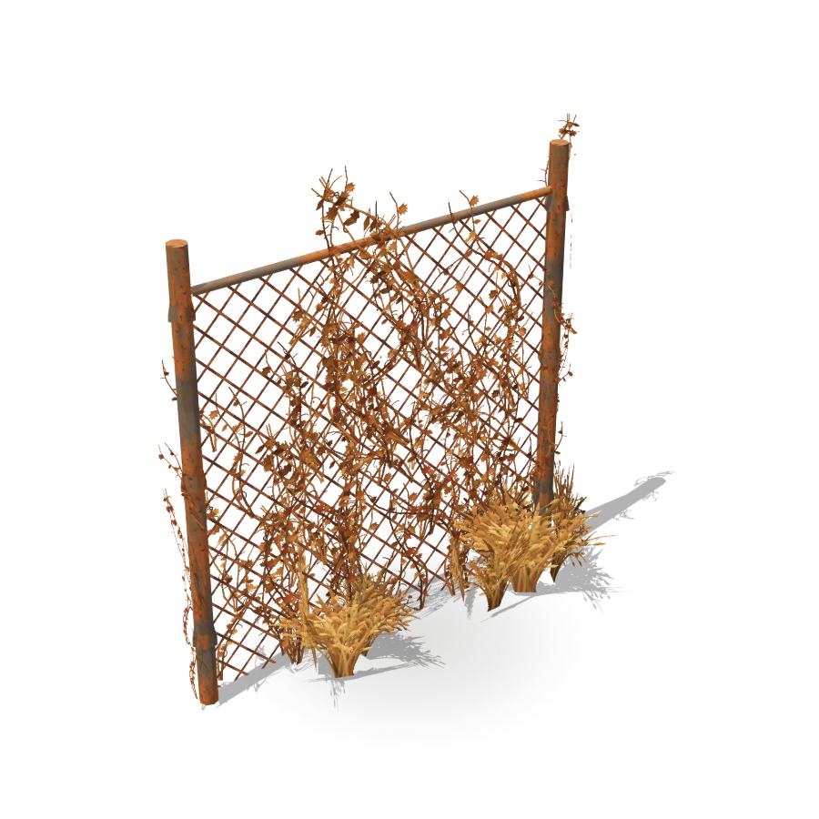 Chain-Link Fence (Dry Vines)