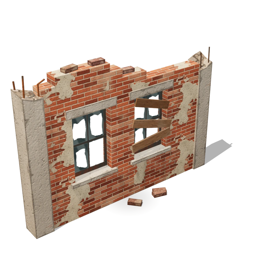 Brick Wall with Windows