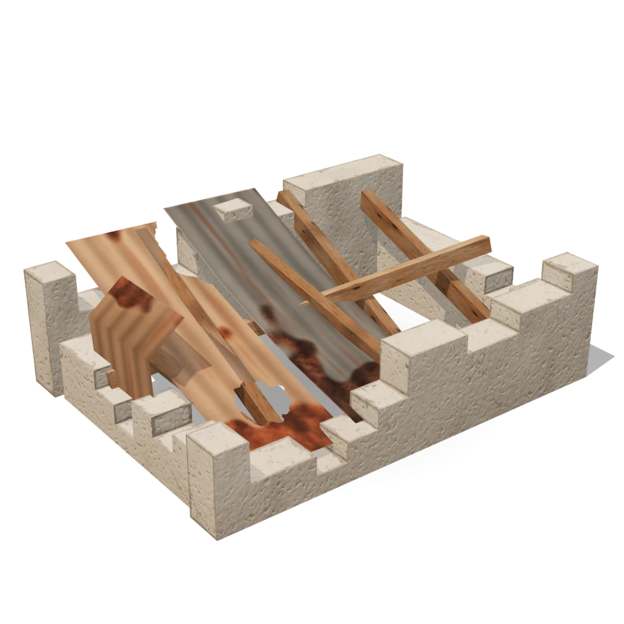 Collapsed Roof