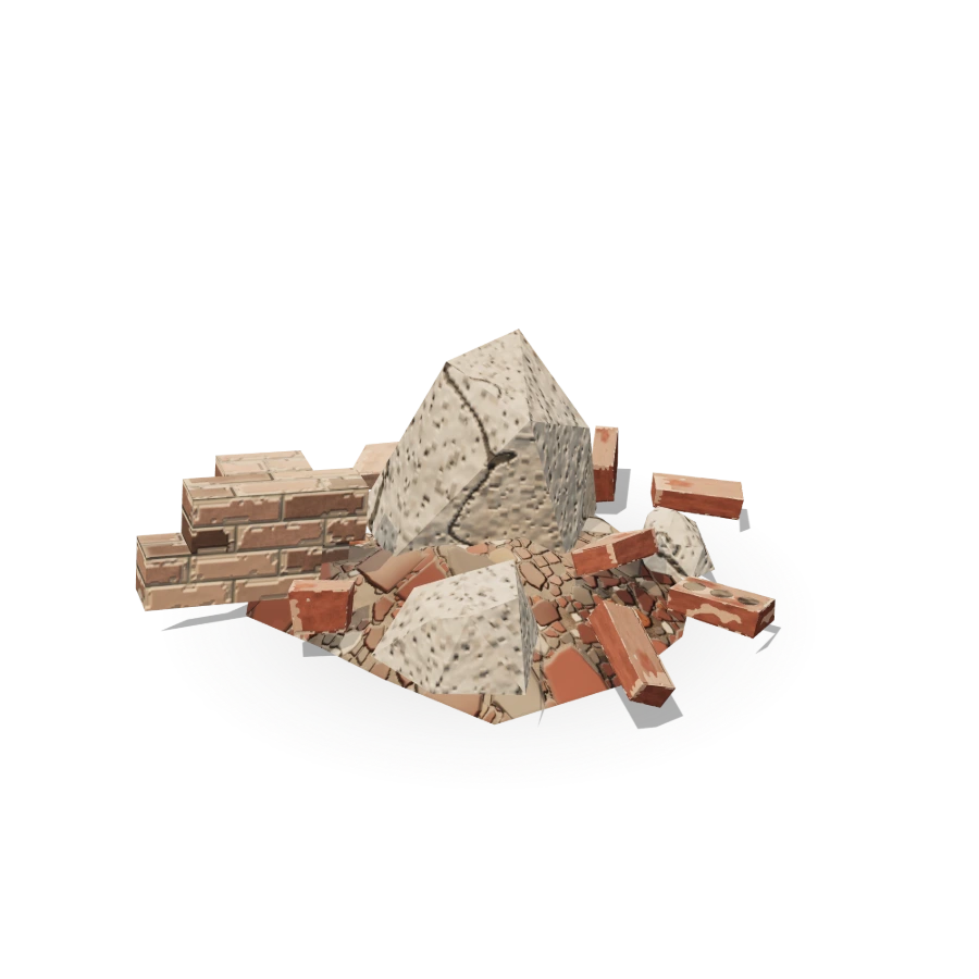 Concrete Block Rubble