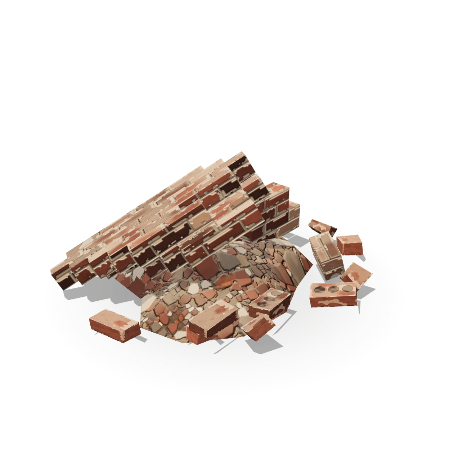 Rubble with Broken Slab