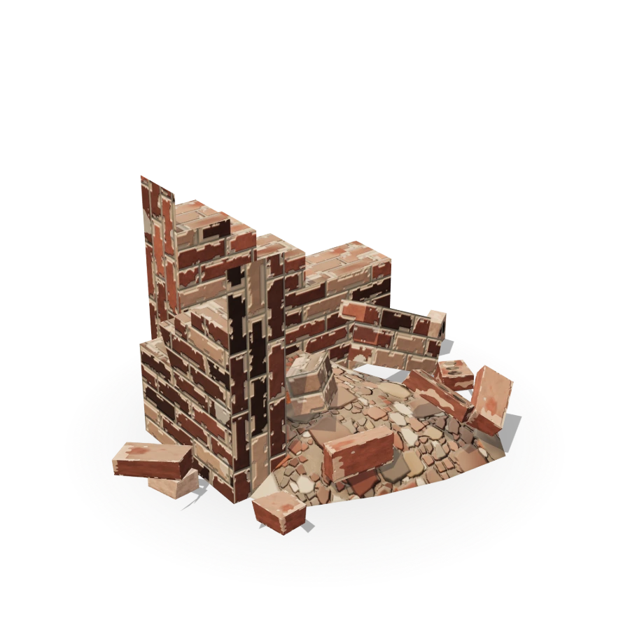 Rubble with Wall Stub