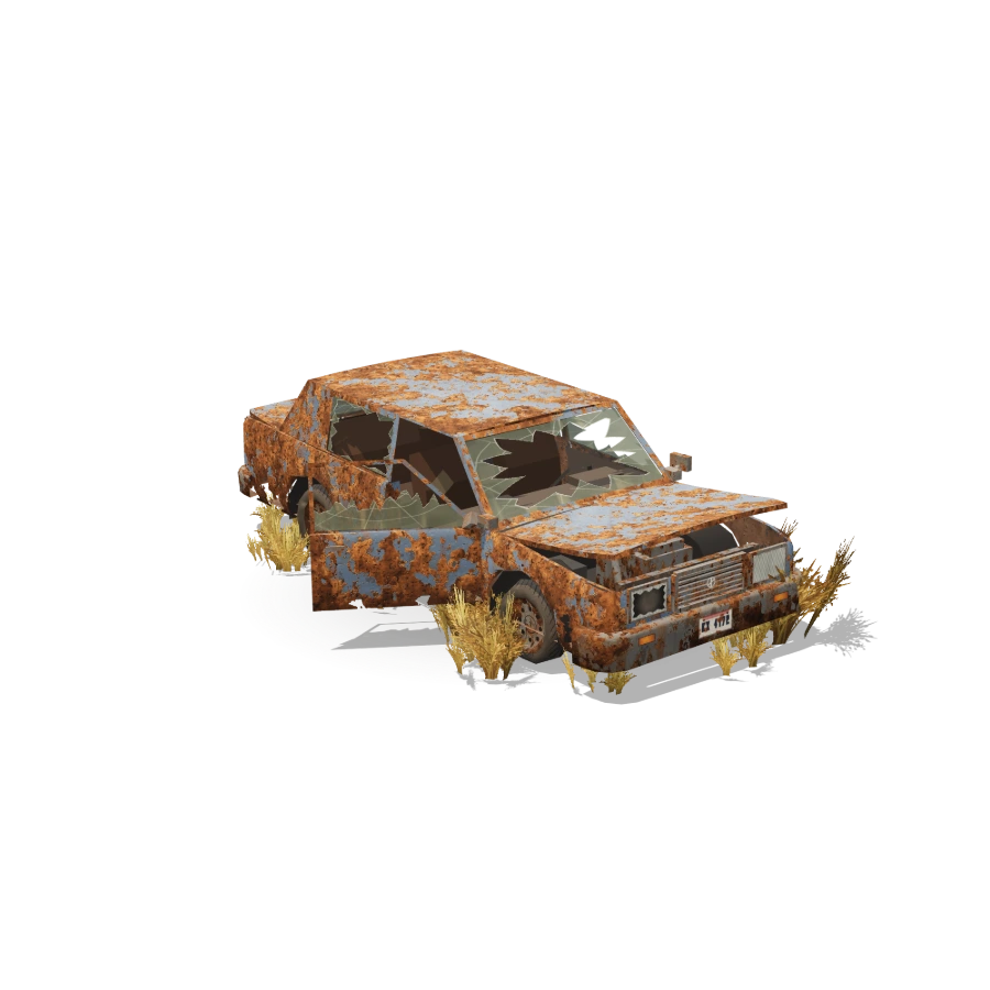 Rusted Sedan