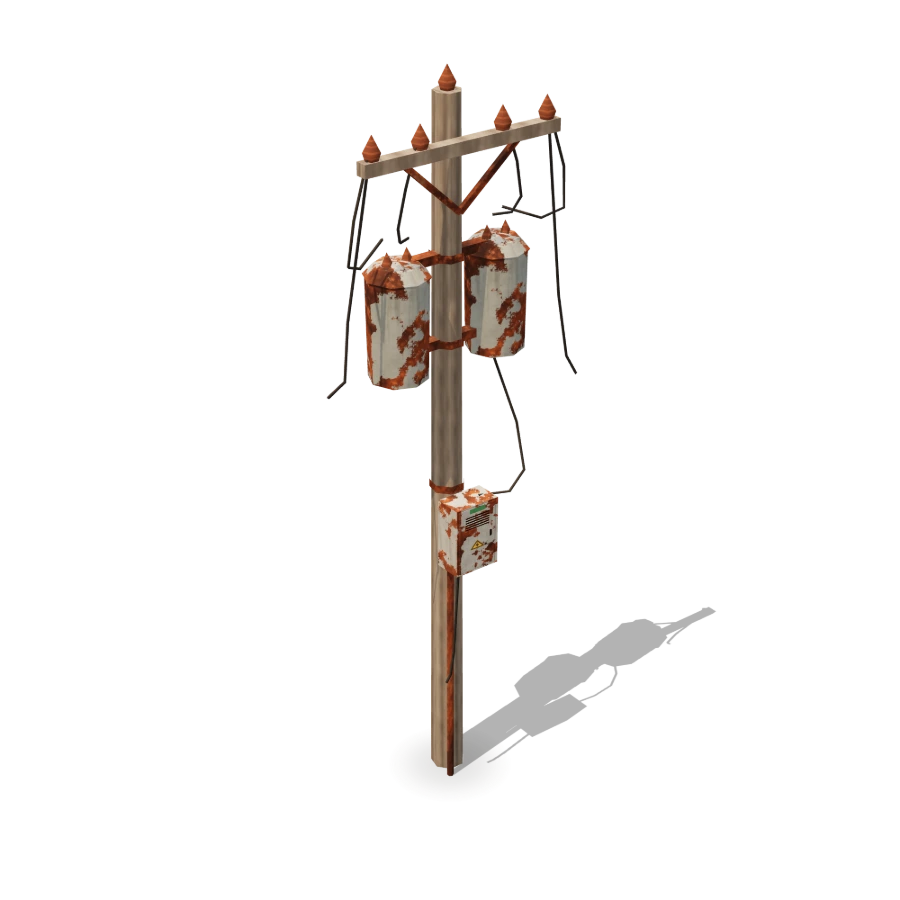 Utility Pole with Junction Box
