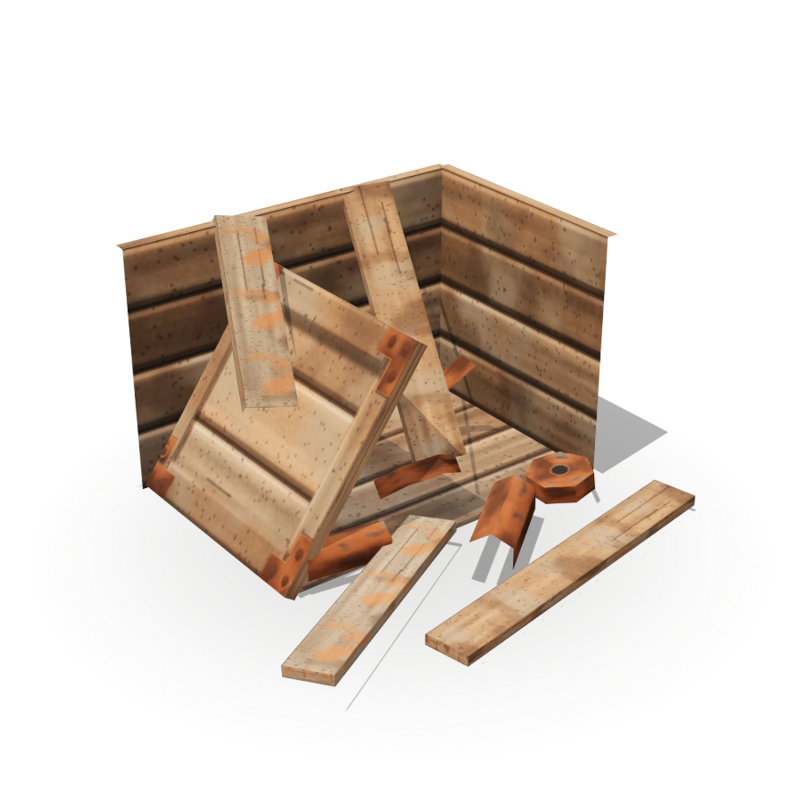Broken Crate with Scrap