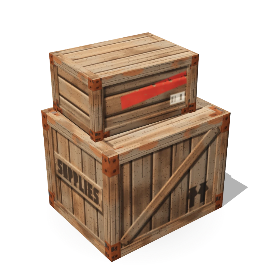 Stacked Wooden Crates