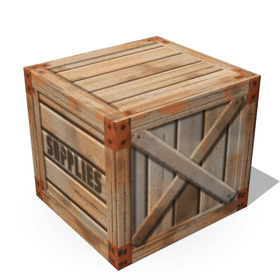 Wooden Supply Crate