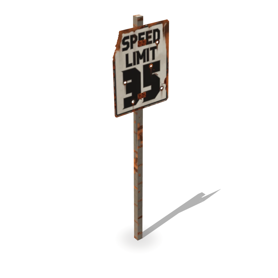 Speed Limit 35 Sign
