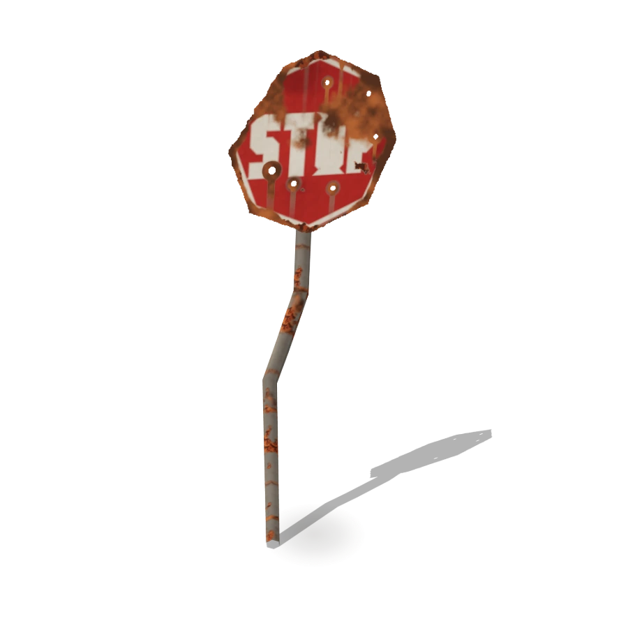 Bent Stop Sign