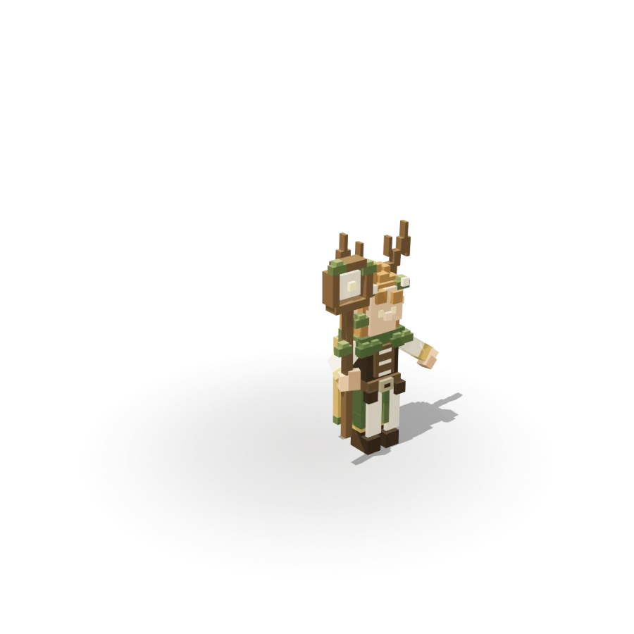 Blocky Antler Druid