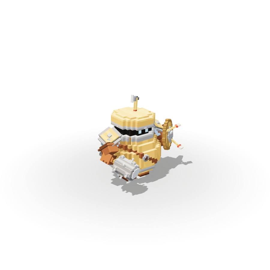 Blocky Barrel Knight