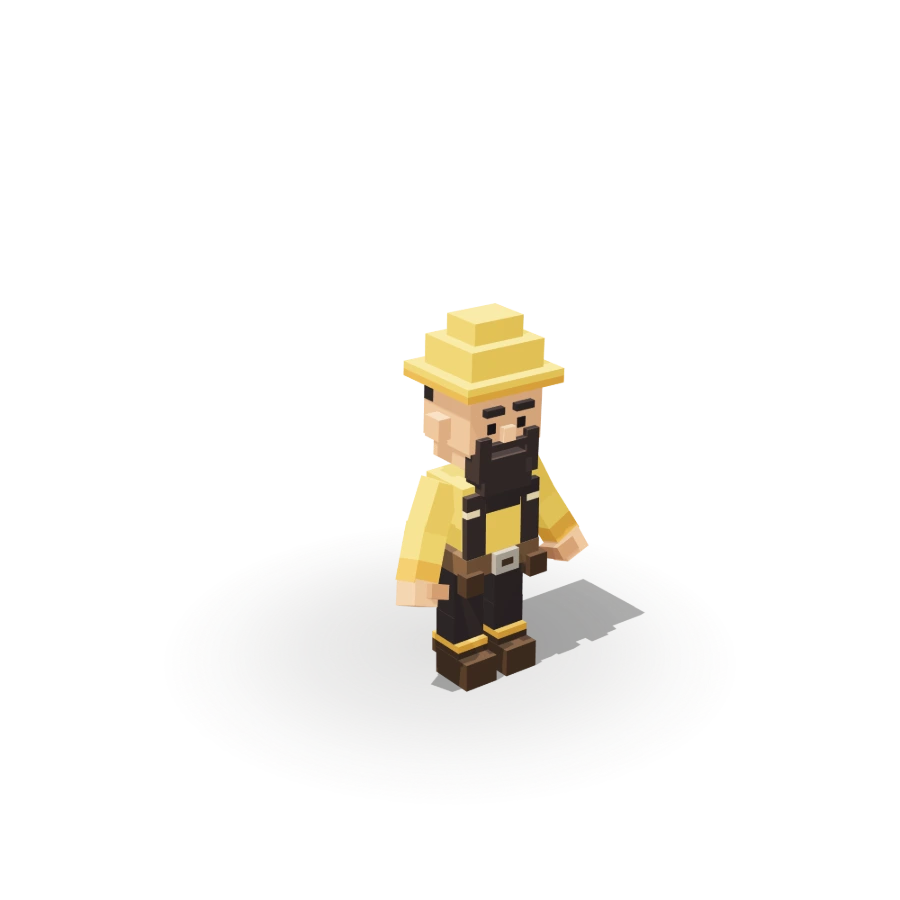 Blocky Coal Miner