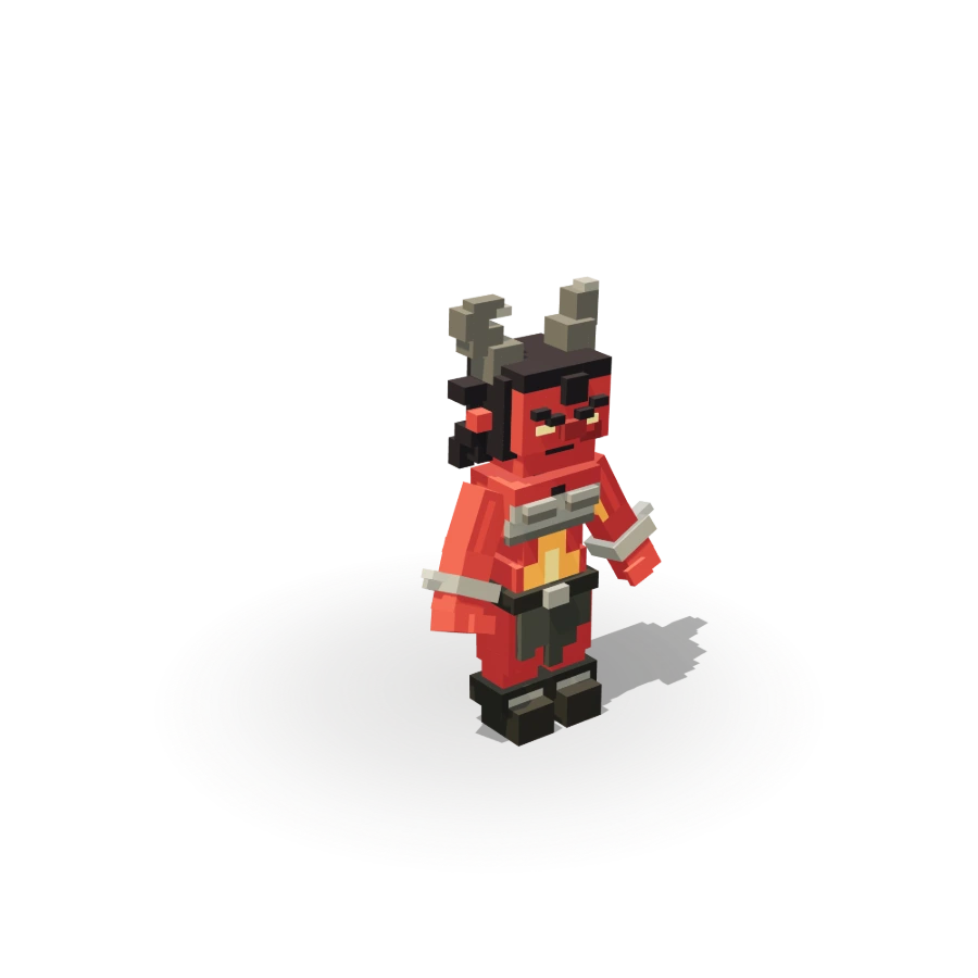Blocky Ember Tiefling