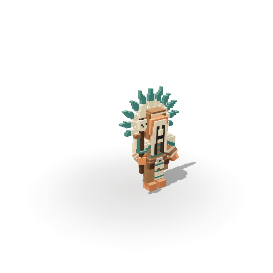 Blocky Feather Shaman