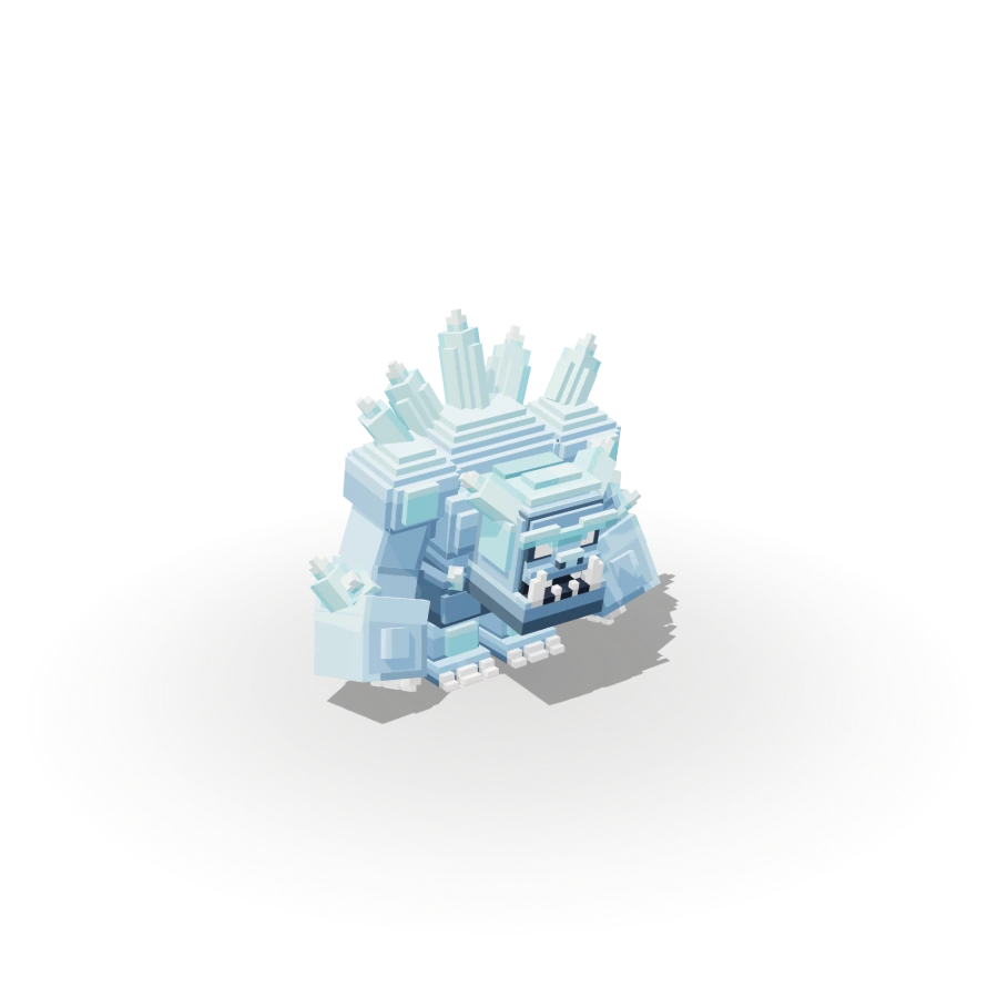 Blocky Frost Golem