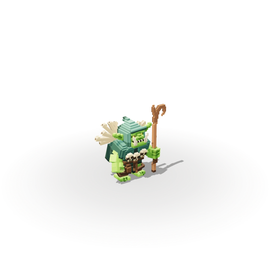 Blocky Goblin Shaman