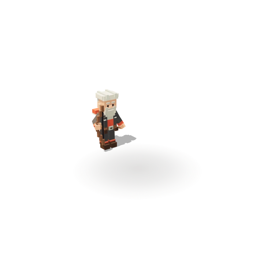 Blocky Greybeard Ranger