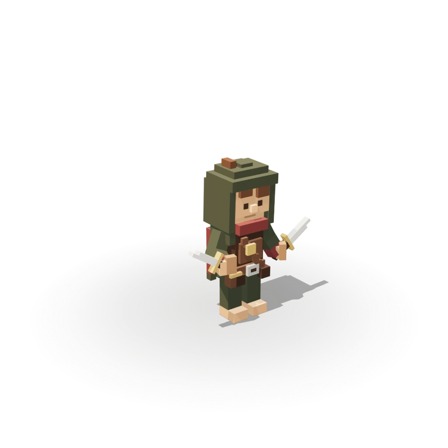 Blocky Halfling Rogue