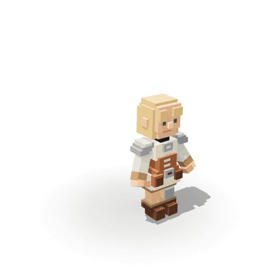 Blocky Ivory Adventurer