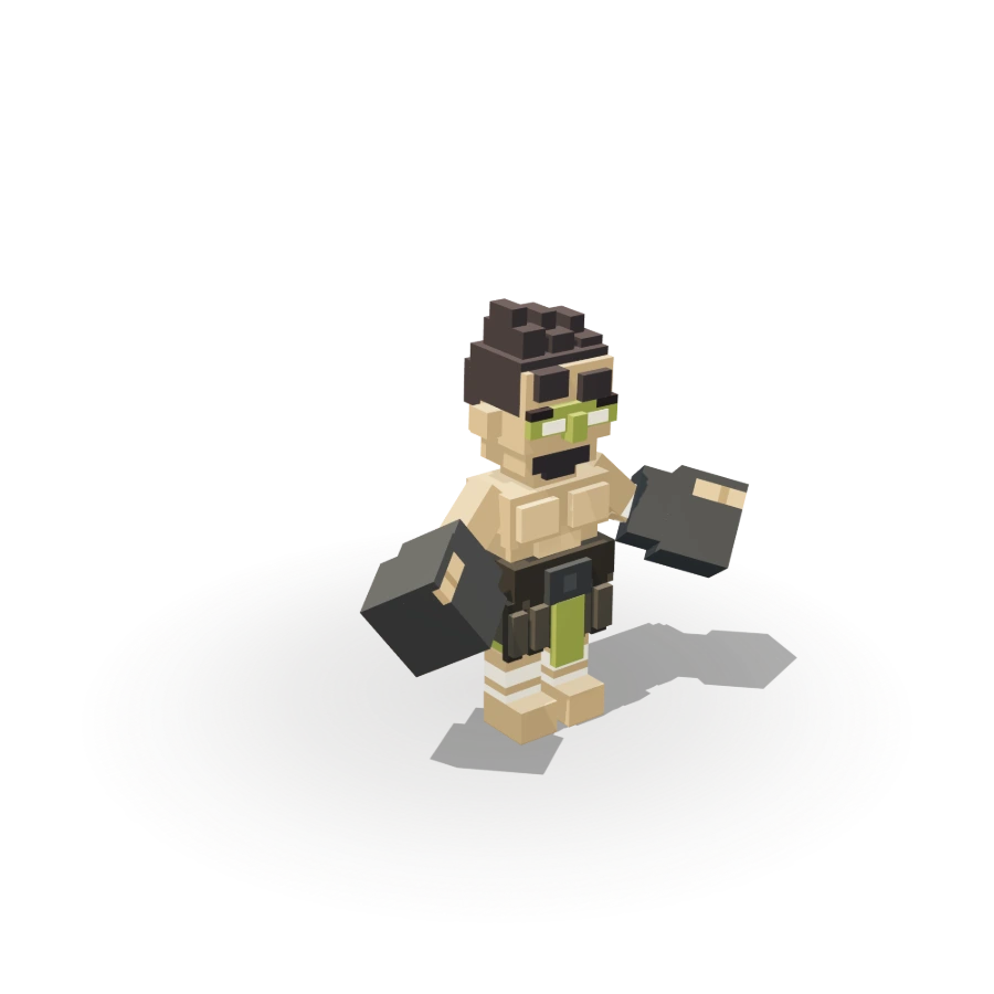Blocky Mask Pugilist