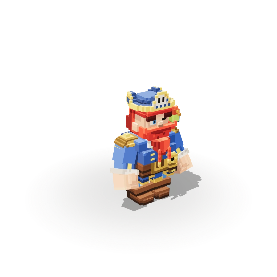 Blocky Pirate Captain
