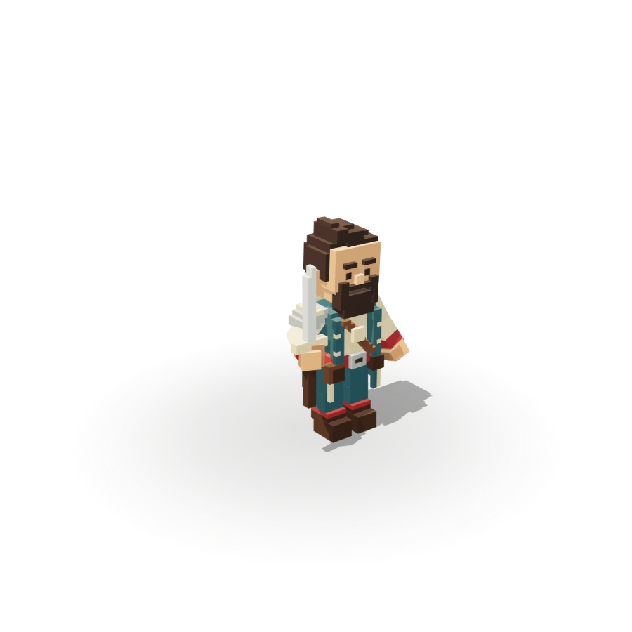 Blocky Tide Duelist