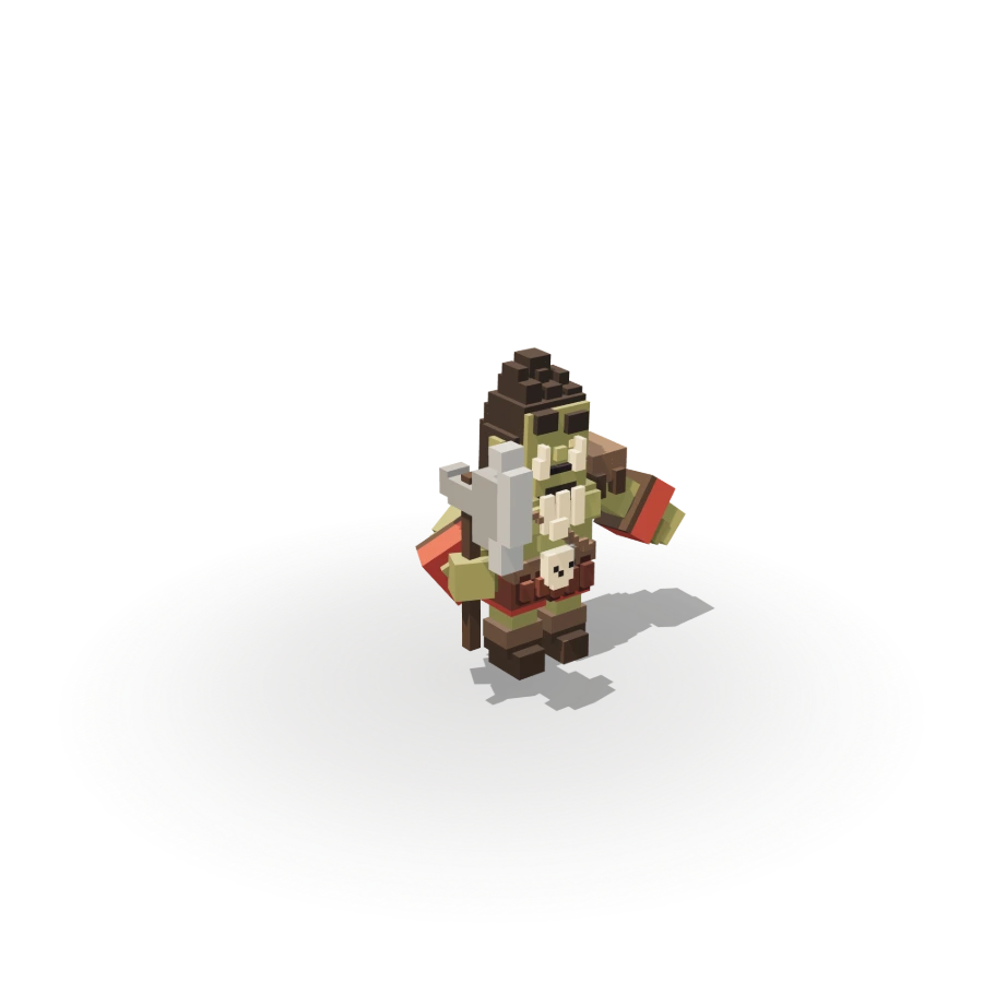 Blocky Wild Orc