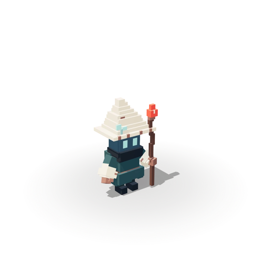 Blocky Wisp Mage
