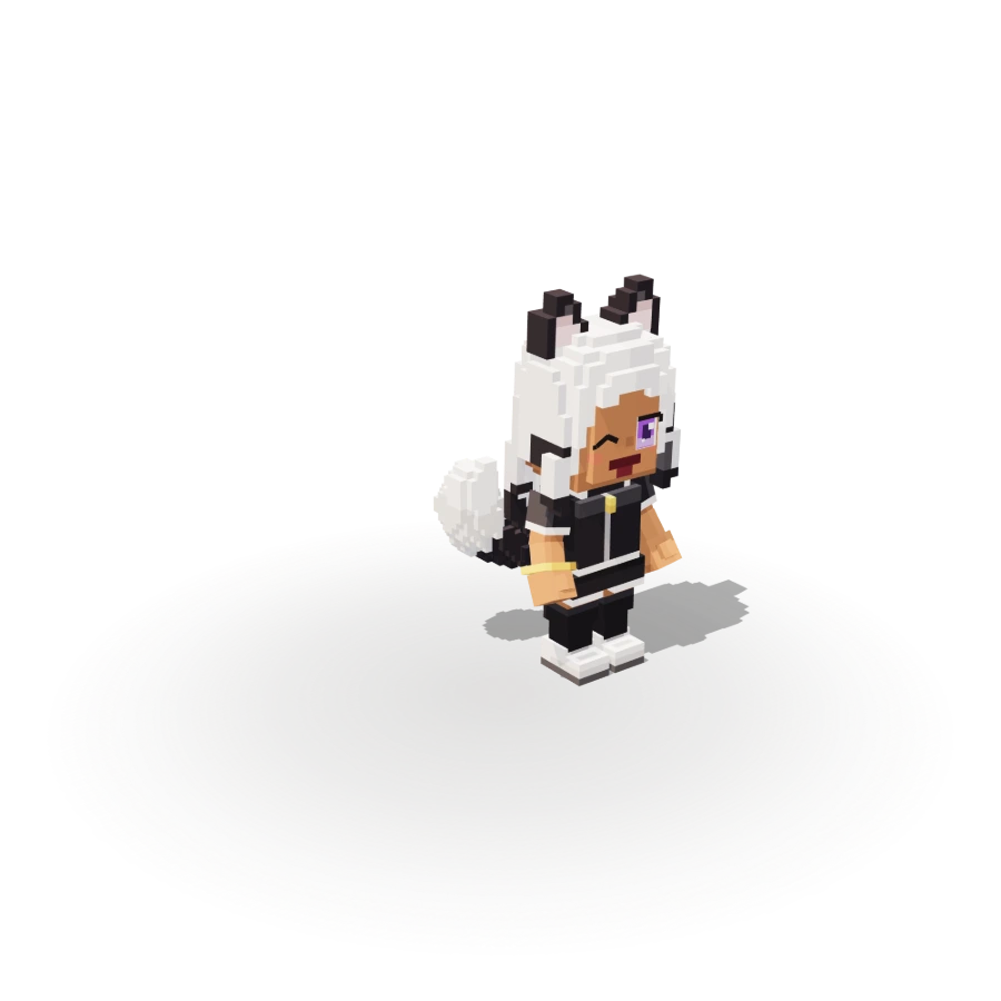 Blocky Wolf Girl