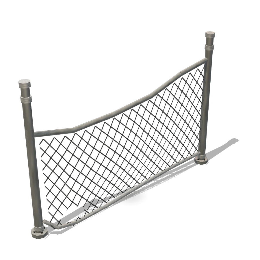 Chain-Link Fence — Damaged