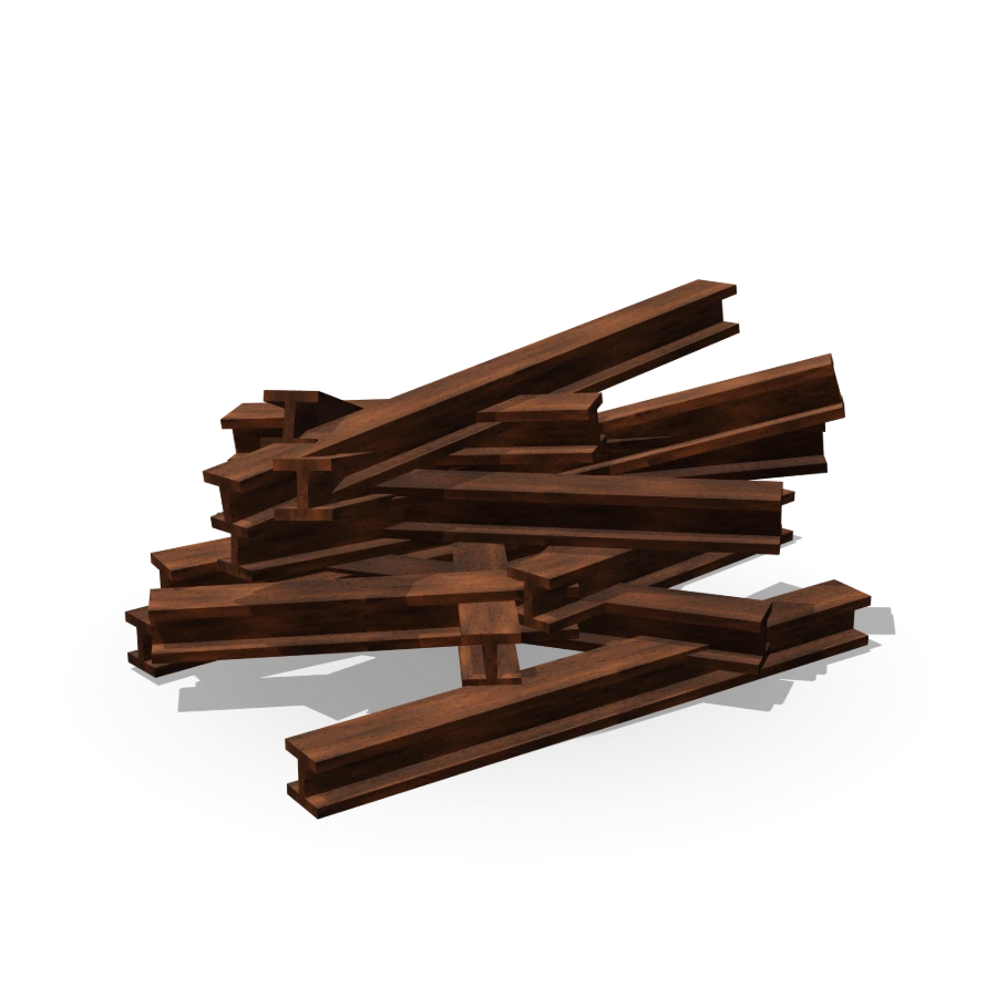 Rail Scrap Pile