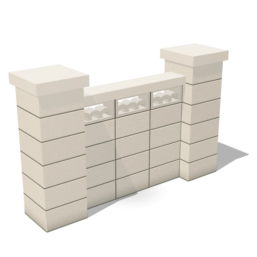 Concrete Block Wall