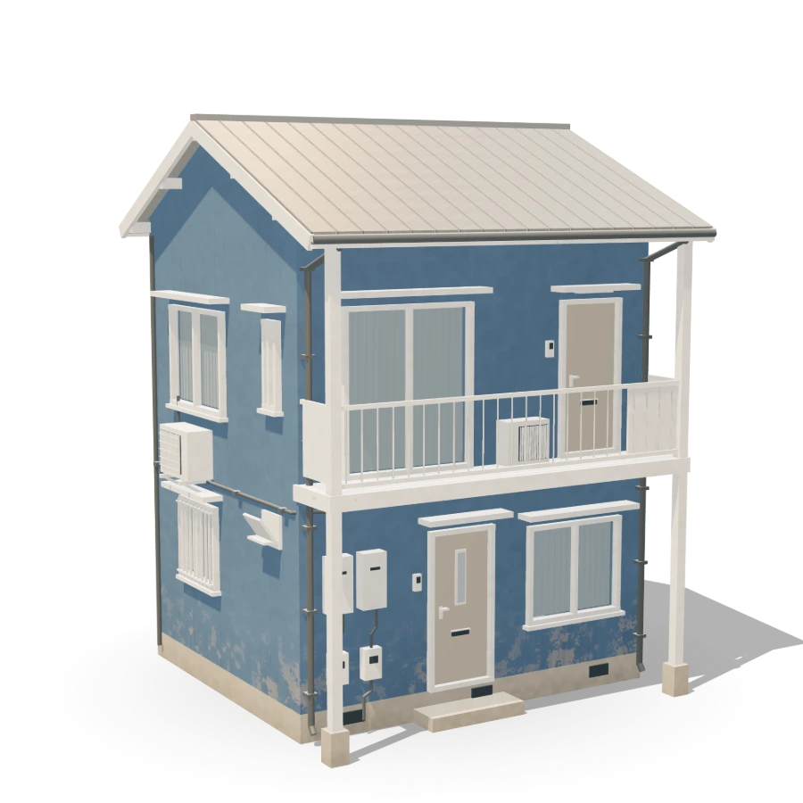 Japan Blue Balcony House