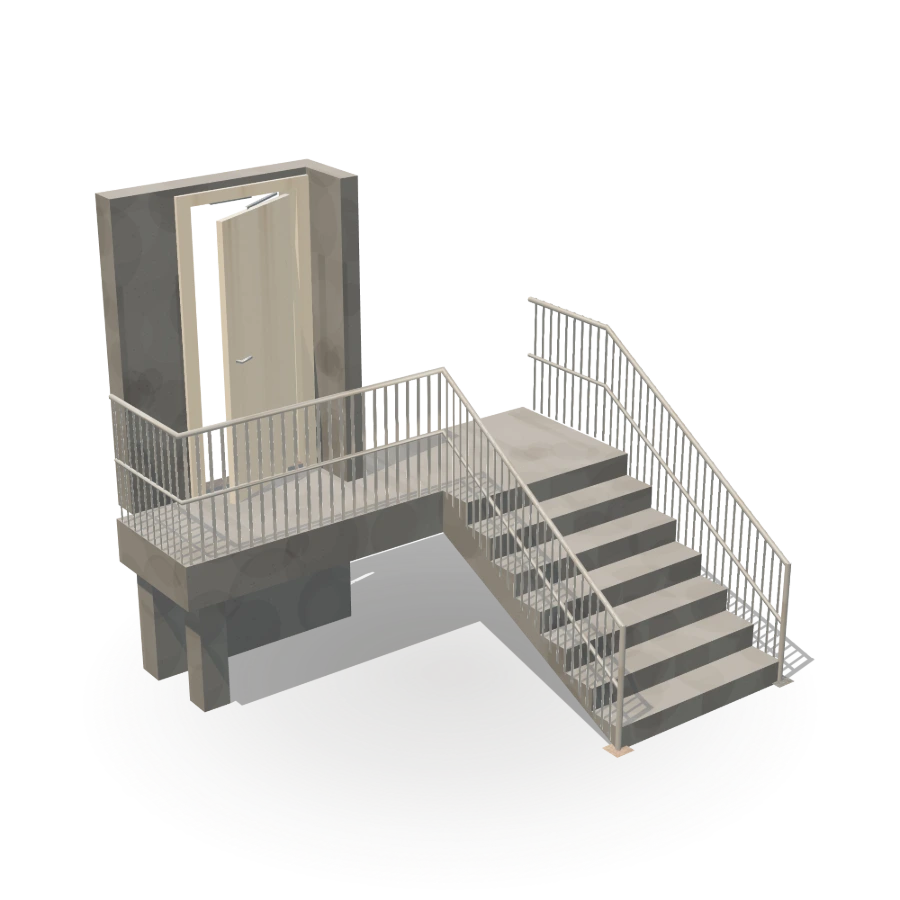 Concrete Entrance Stair