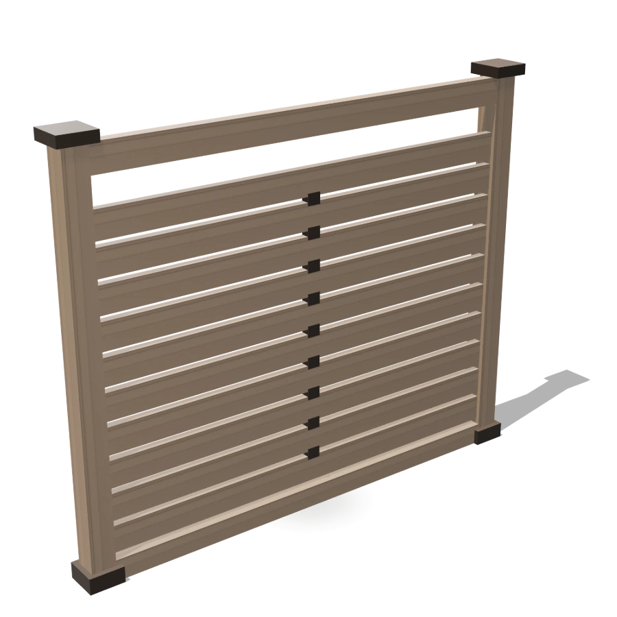 Horizontal Slat Fence