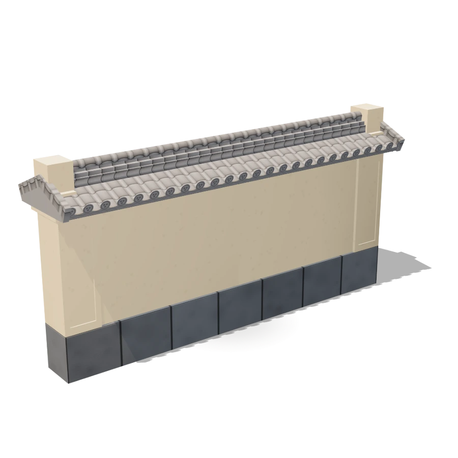 Tiled Plaster Wall