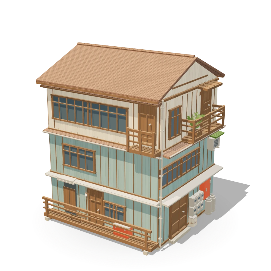Japan Weathered Wood House