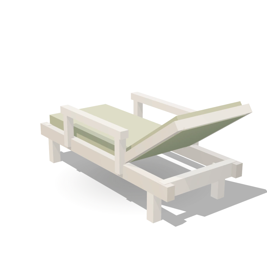 Cushioned Patio Chaise