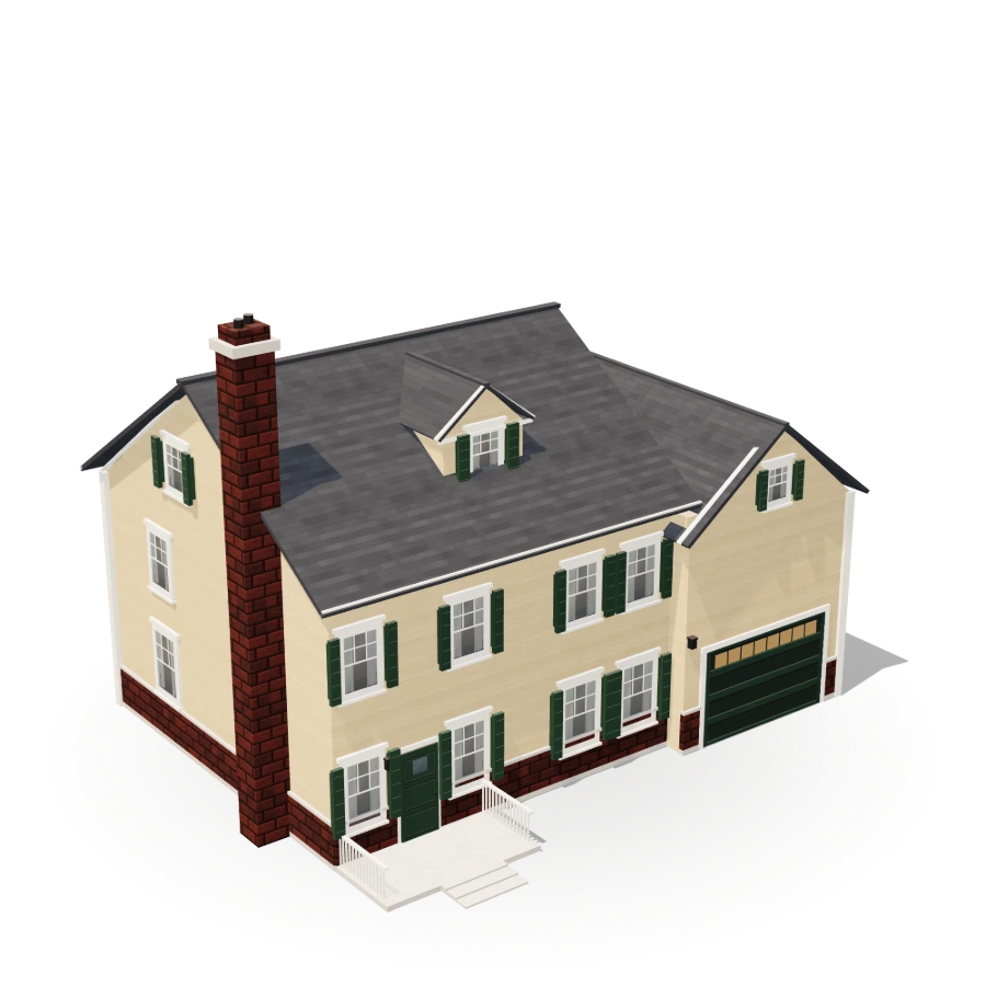 Colonial Garage House