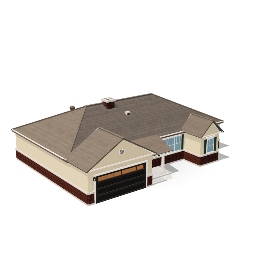 Craftsman Ranch Garage House