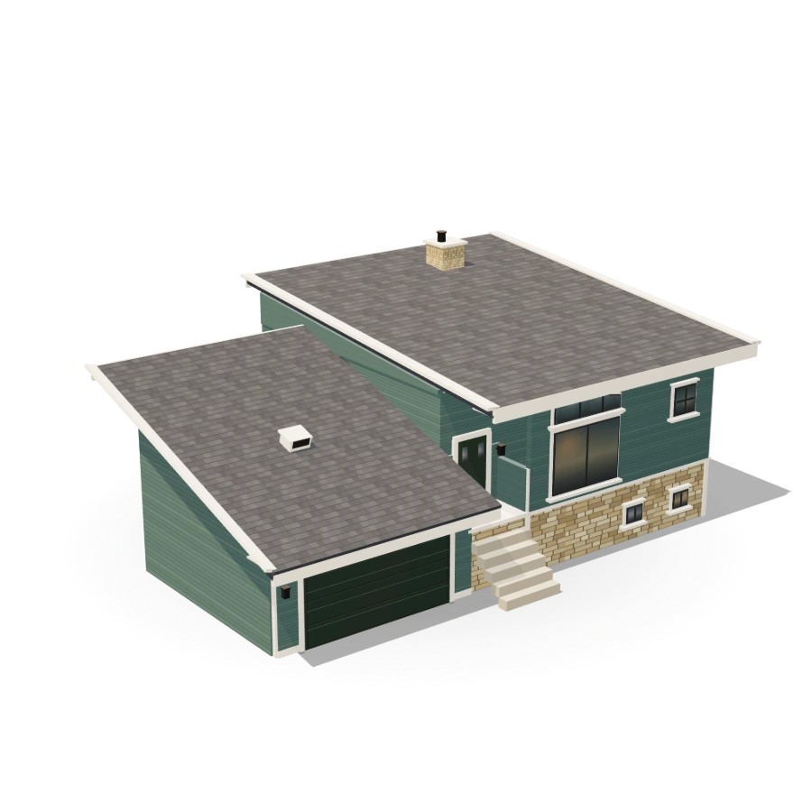 Split Level Garage House
