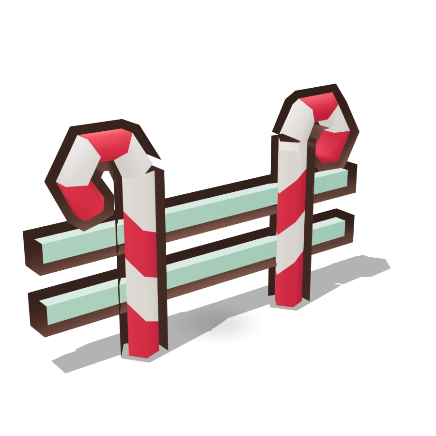 Candy Cane Fence